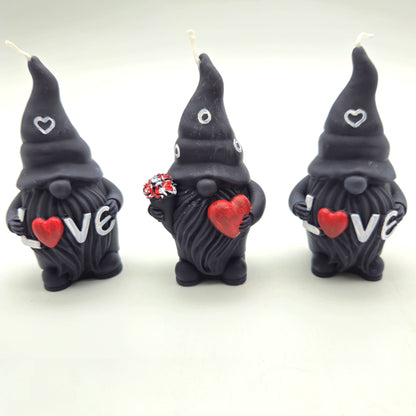 Evolve Soy Wax Heart & Love Black Gnome Candles - Vanilla